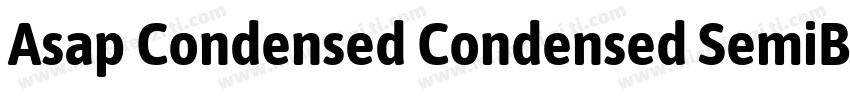 Asap Condensed Condensed SemiBold字体转换